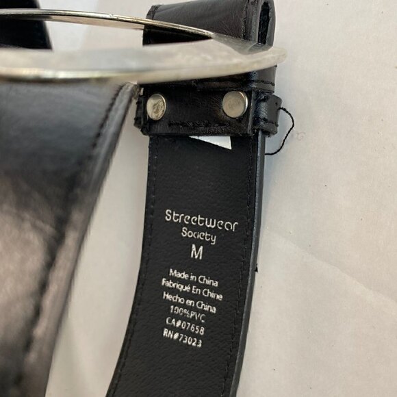 𝅺Streetwear Society women’s black belt. Size medium. - Picture 2 of 3